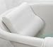 Microdry Luxury Bath Pillow with Memory Foam, White