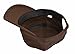 Vivoice Fashionable Solid Color Unisex Flat Top Army Style Cadet Cap with Adjustable Strap (coffee)