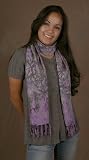 10 X 66 Rayon Batik Scarves - 3 Bamboo Prints