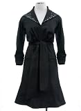 Tadashi Shoji Black Belted Cocktail Dress With Beaded Collar
