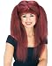 Adult Sexy Red Black Clubbin Costume Fancy Dress Wig