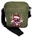 Ed Hardy Tasche Citybag Skull Olive Green