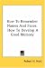 Book How To Remember Names And Faces: How To Develop A Good Memory