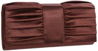 La Regale Ribbed Satin Shiny 24273 Clutch
