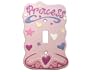 Pink PRINCESS single light SWITCHPLATE COVER girls