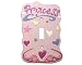 Pink PRINCESS single light SWITCHPLATE COVER girls