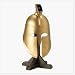 Greek Soldiers Helmet Warrior Gold Metal Trojan Battle