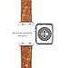 Apple Watch Band, JETech 42mm Genuine Leather Strap Wrist Bands Replacement w/Metal Clasp for Apple Watch All Models 42mm (Brown) - 2217