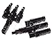 LilyGlory One Female to Three Male (F/MMM) and One Male to Three Female (M/FFF) MC4 Solar Panel Branch Cable Connectors In Pair