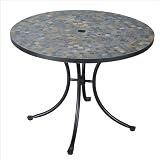 Home Styles 5601-30 Stone Harbor Outdoor Dining Table, Slate