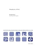 Metaphysics of Mind: Oxford Bibliographies Online Research Guide