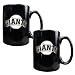 San Francisco Giants MLB 2pc Black Ceramic Mug Set - Primary Logo by Great American Products