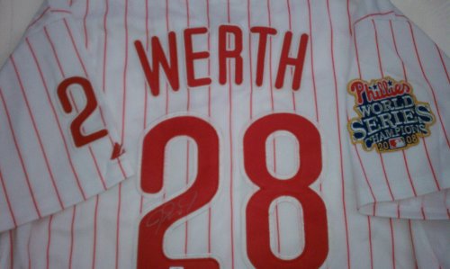 Jason Werth Signed Authentic Phillies Jersey