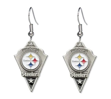 Pittsburgh Steelers Dangle Earrings – NFL Football Fan Shop Sports Team Merchandise