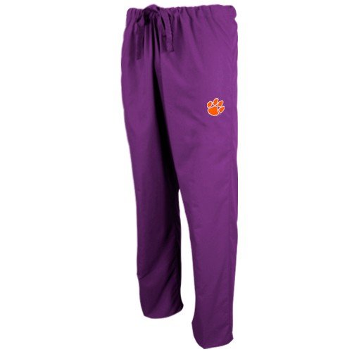 Clemson Tigers Purple Scrub Pants