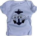 Little Rippers - "Dad" Anchor Toddler T -Shirt White & Blue : Size 6-12 Months