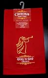 Christmas Hand Towel - RED with Angel, Scripture - Reason for the Season - Holiday Towel