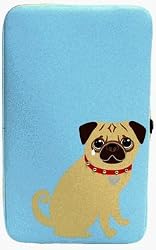 Pug Dog Opera Metal Frame Wallet