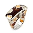Brown Designo Rectangle Ring