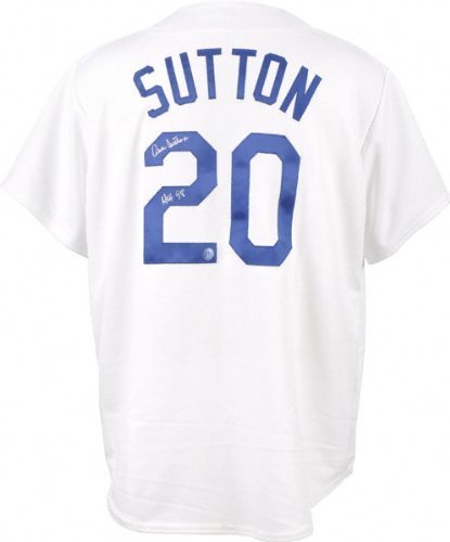 Don Sutton Autographed Jersey | Details: Los Angeles Dodgers, White, HOF98 Inscription