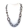 HinsonGayle "Chanatia" Silver Shell and Cultured Pearl Rope Necklace