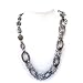 HinsonGayle "Chanatia" Silver Shell and Cultured Pearl Rope Necklace