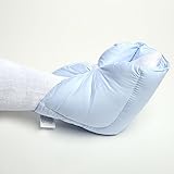 MediChoice Heel Pillow, 1 Pair, Breathable Cotton Polyester Cover With Microfiber Fill, Hook and Loop Fasteners, Universal (Pair of 1)