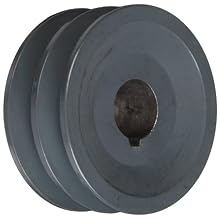 TB Woods 2AK3078 FHP Bored-To-Size, 3.05" Outside Body Diameter, 0.875" Bore Diameter V-Belt Sheave