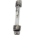 Glass & Pewter Mezuzah Case - 1