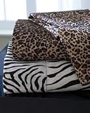 2 Leopard Satin Pillowcases King