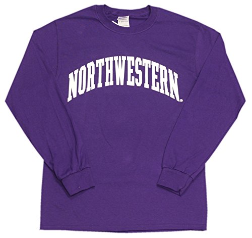 Northwestern University Wildcats Arched Purple Long Sleeve T-shirt