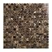 Dark Emperador 5/8 X 5/8 Polished Marble Mosaic Tile
