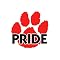Paw Print Pride Cheer Cheek Decal 100-pk. - Red