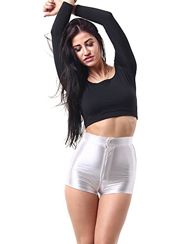 high waisted disco shorts