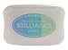 Tsukineko Brilliance 3-Color Pigment Inkpad, Peacock-Pearl Jade,pearl Lime,pearl Sky
