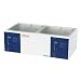 Thermo Scientific ELED 2851 Precision Model 188 General-Purpose Dual Chamber Water Bath with Analog Control and Thermometer Display, 12L Capacity, 120V/60Hz, 99.9 Degree C