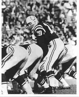 Photo of Johnny Unitas QB Baltimore Colts