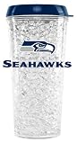 Seattle Seahawks Crystal Freezer Travel Tumbler