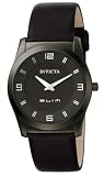 Invicta Men’s Slim Collection Round Black Leather Watch #5140