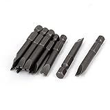 uxcell　スクリュードライバービット　ねじ回しビット　6.35mmシャンクダイヤ　50mm長　10個