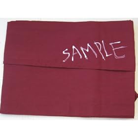 Nylon Salon Cape Sample - 37 inches x 41 inches - Adjustable neck strap and 4 pockets - Burgundy