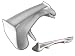 UNIVERSAL KOMBAT SPOILER (WING) W/LED LIGHT DODGE AVENGER NEON STRATUS Image