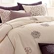 Violet Haze Embrodered Floral Shams (King)