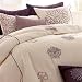Violet Haze Embroidered Pleated Duvet Cover (Full/Queen)