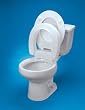 `Raised Toilet Seat Elongated Hinged `Raised Toilet Seat Elongated Hinged