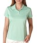 Adidas Ladies ClimaCool Mesh Solid Textured Polo S Midori