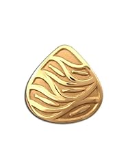 14K Yellow Gold Western Range Fish Run Lg Pendant. Made in USA.