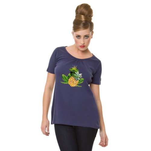 BALBINA Damen Shirt/ T-Shirt 105200001111, Gr. 38 (M), Blau (marine) Preisvergleich