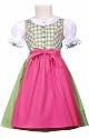 ISABEL KINDERDIRNDL DIRNDL-SET GR&Uuml;N-PINK v. ISAR-TRACHTEN