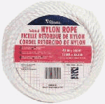 Wellington Cordage #11002 1/2"x50 White Nylon Rope